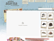 Tablet Screenshot of missalayna.com